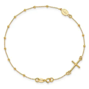 14ky Gold  Rosary Bracelet