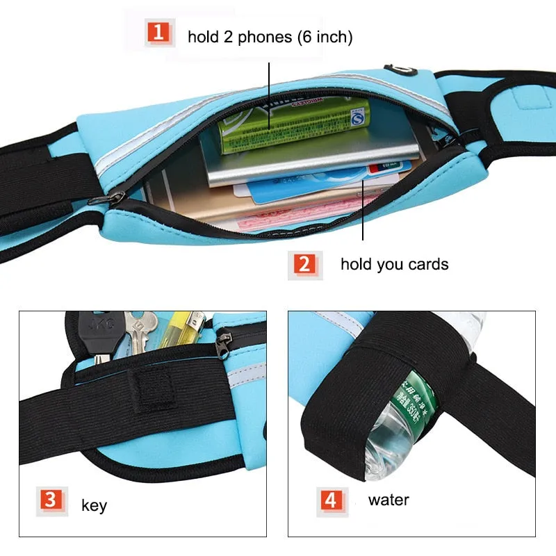 3pcs Portable  Waterproof  Waist Bag