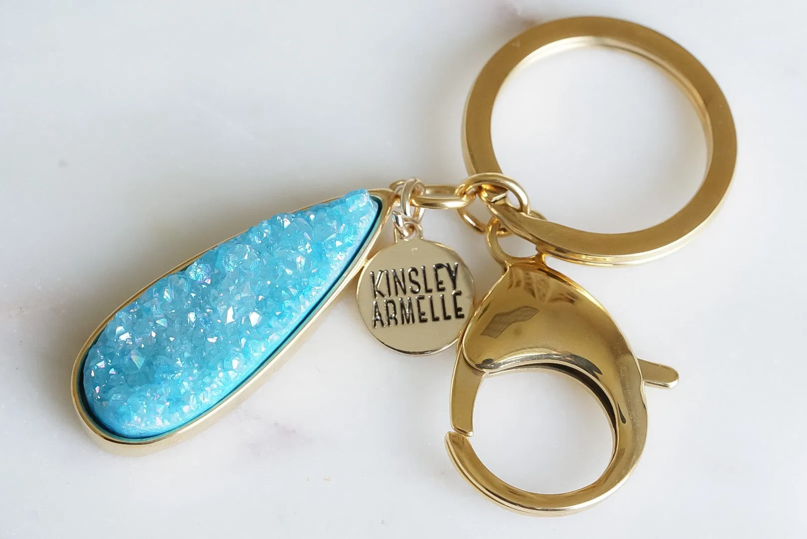 Accessory Collection - Azure Quartz Drop Keychain
