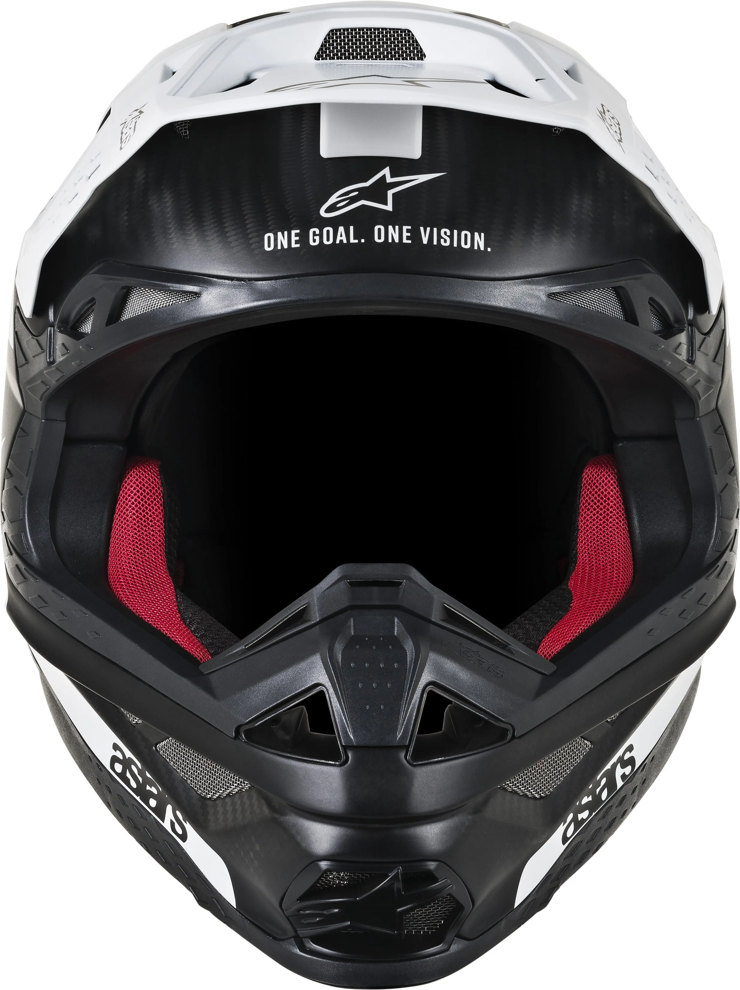 ALPINESTARS S.TECH M10 DYNO HELMET MATTE BLACK/WHITE LG 8301119-1301-L