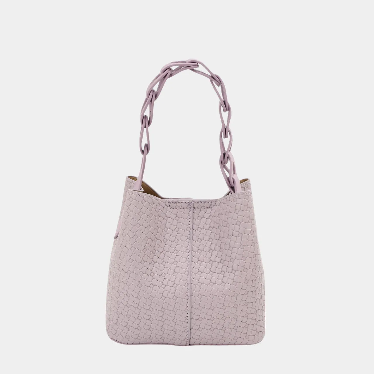 Aria Bucket Bag with Designed Handle and Extra Pouch