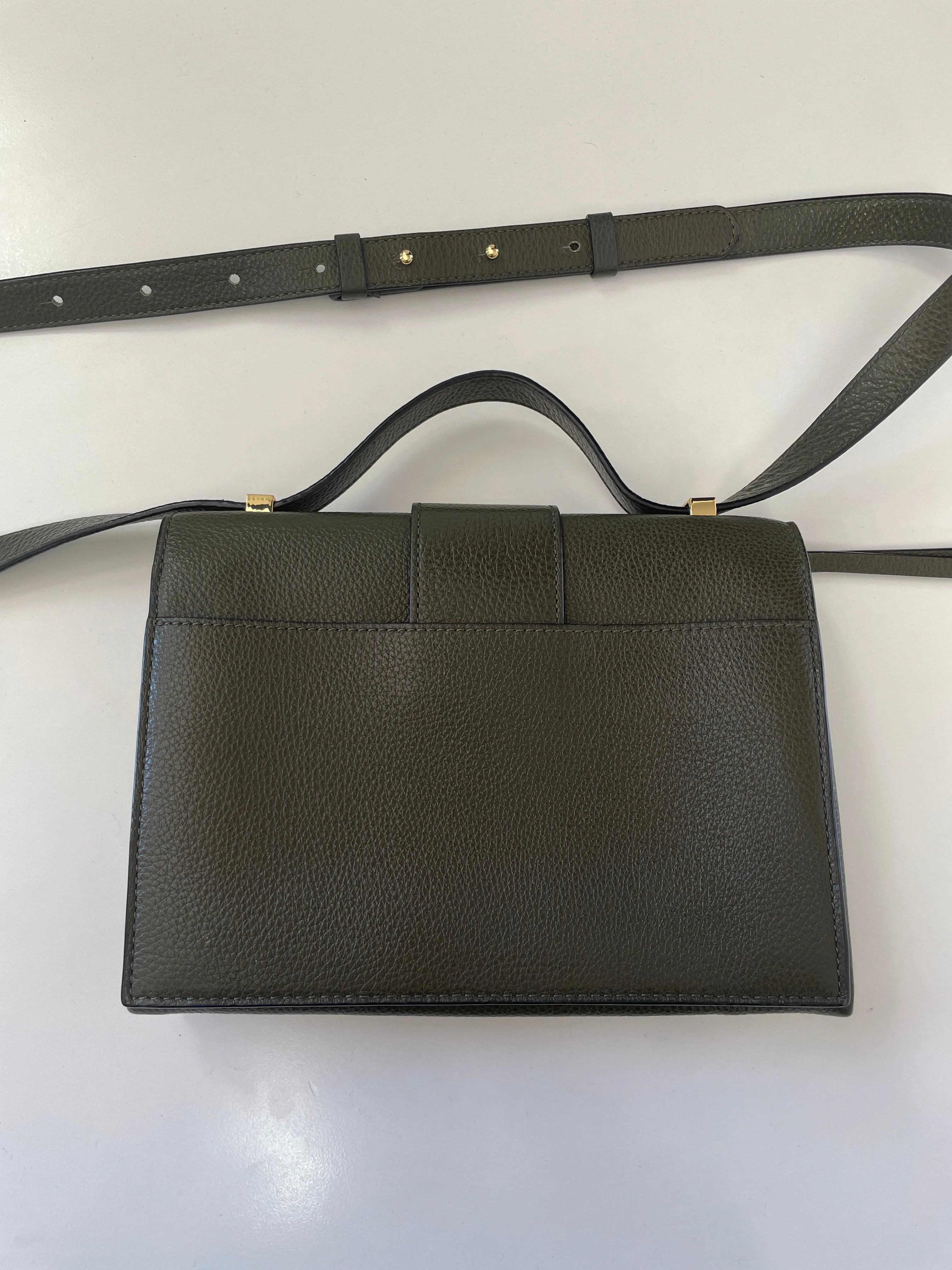 Arlettis Khaki Crossbody Flap Bag
