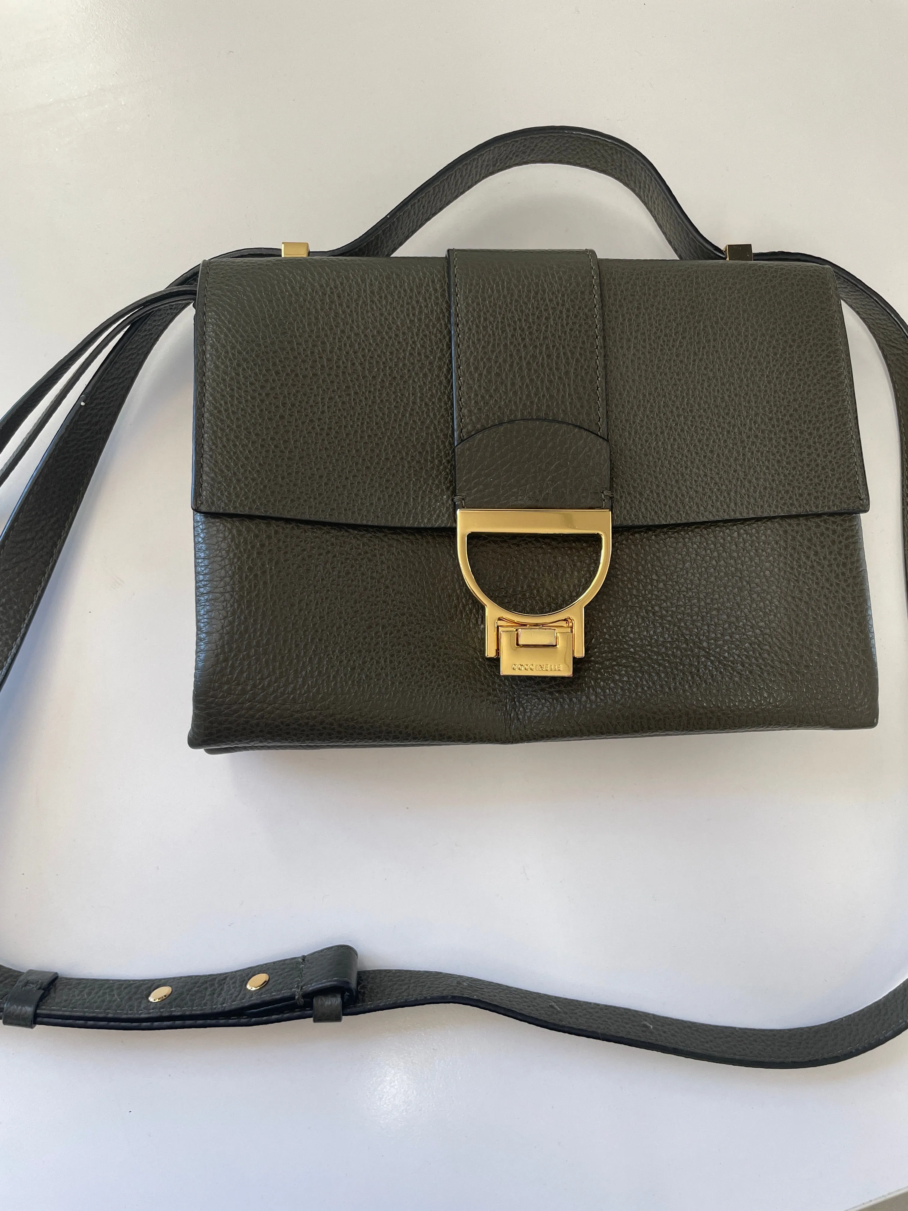 Arlettis Khaki Crossbody Flap Bag