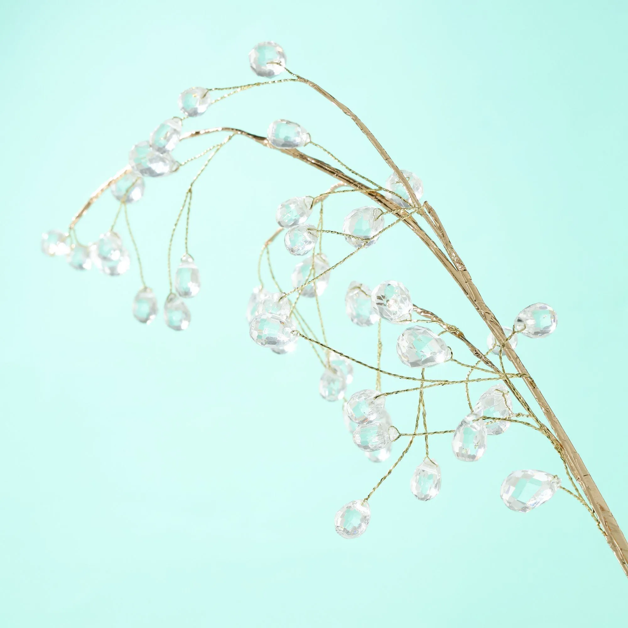 Art Plant Crystal Leaf Gold
