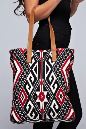 Aztec Print Tapestry Tote
