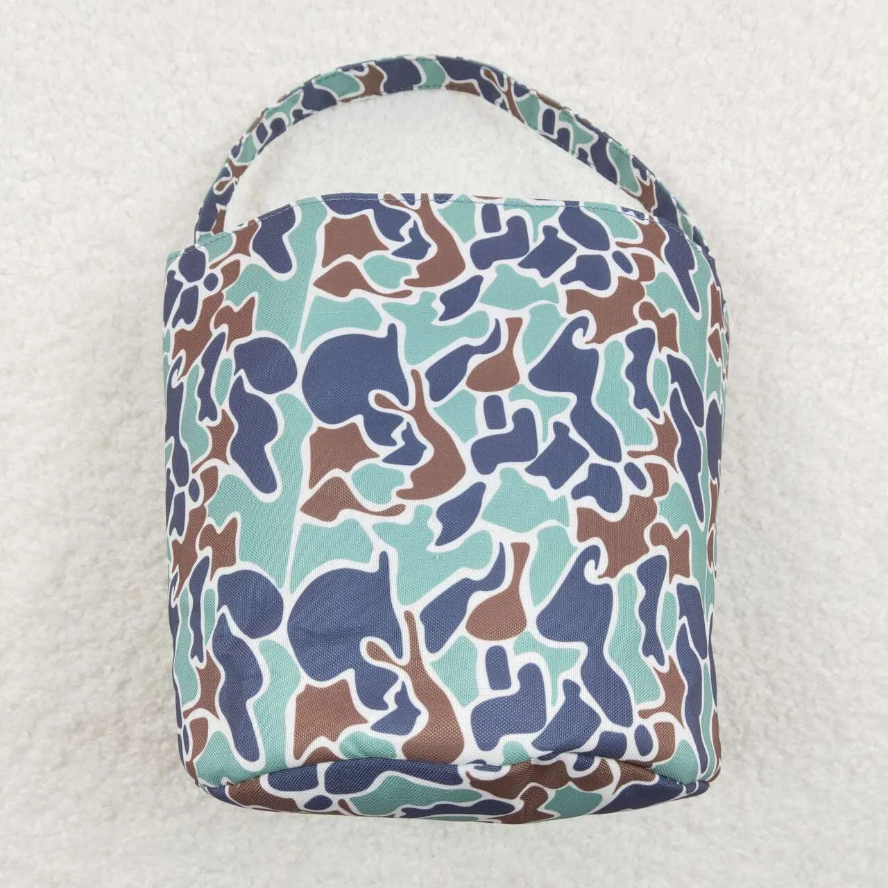 BA0157 camo Easter rabbit canvas bag RTS