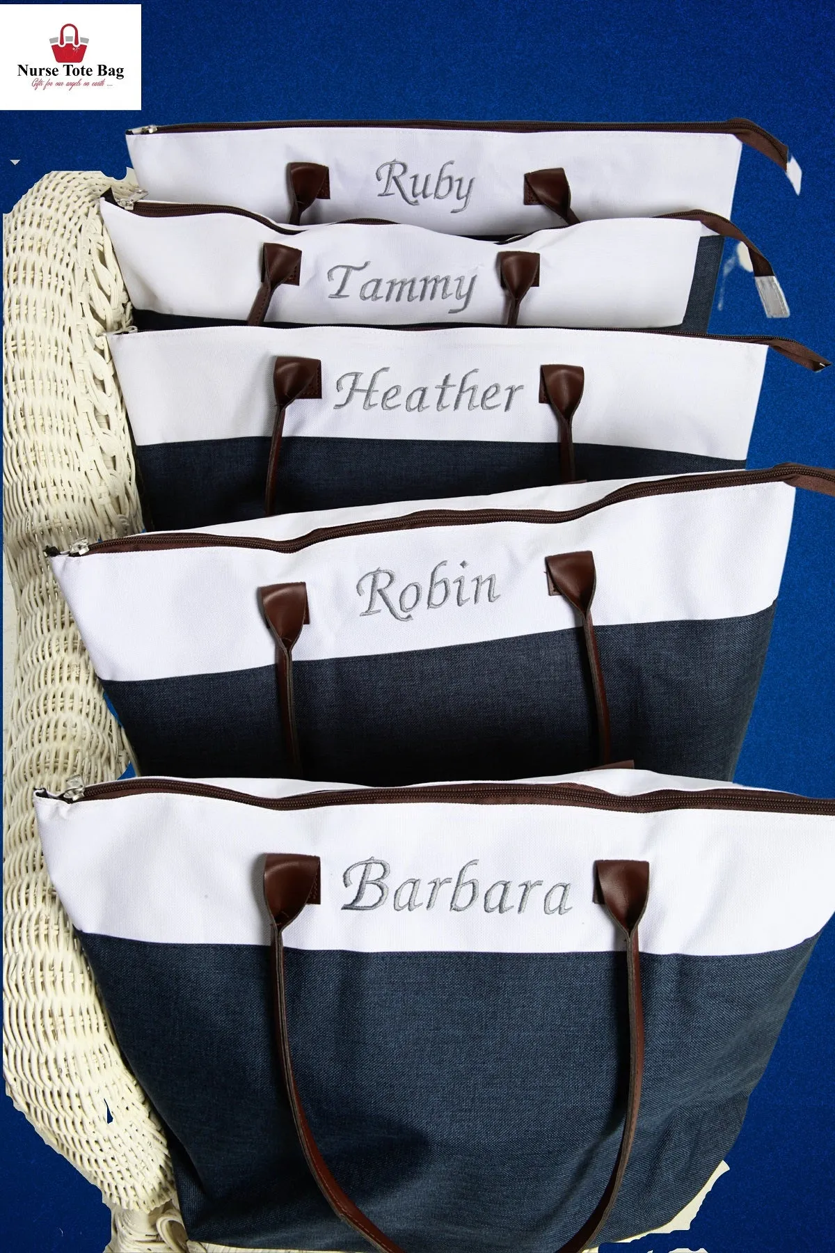Beach Bag - Personalized Large  Beach Tote Bags