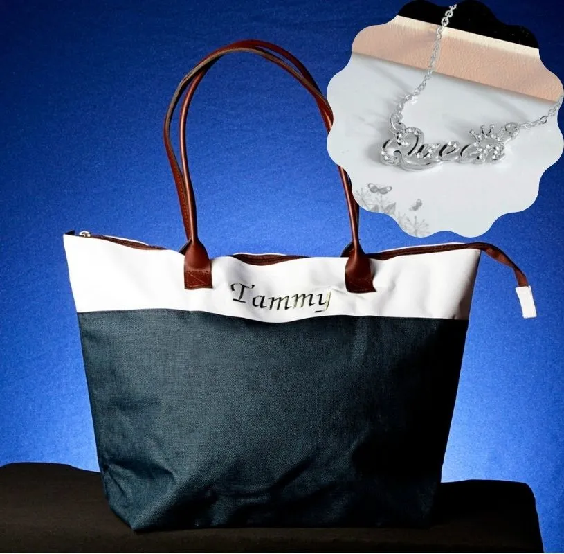 Beach Bag - Personalized Large  Beach Tote Bags