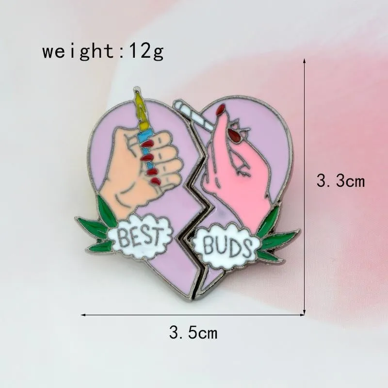 Best Buds Enamel Pin