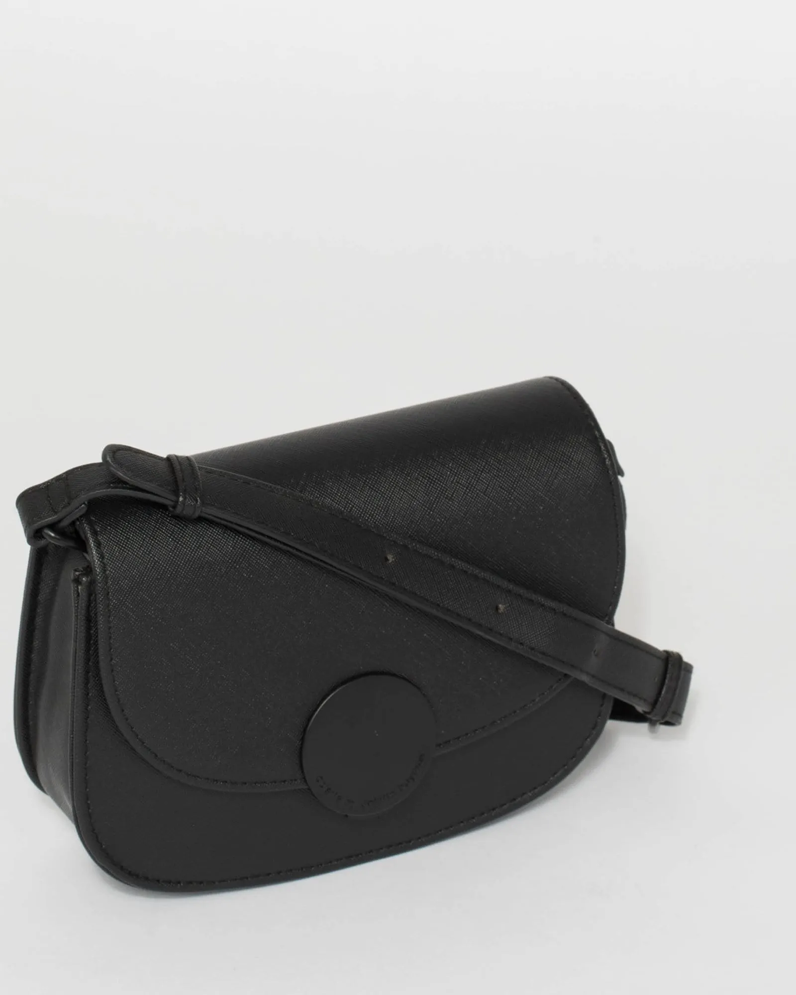 Black Avery Saddle Bag