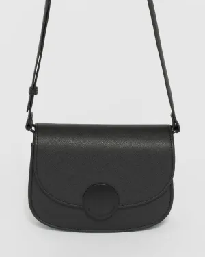 Black Avery Saddle Bag