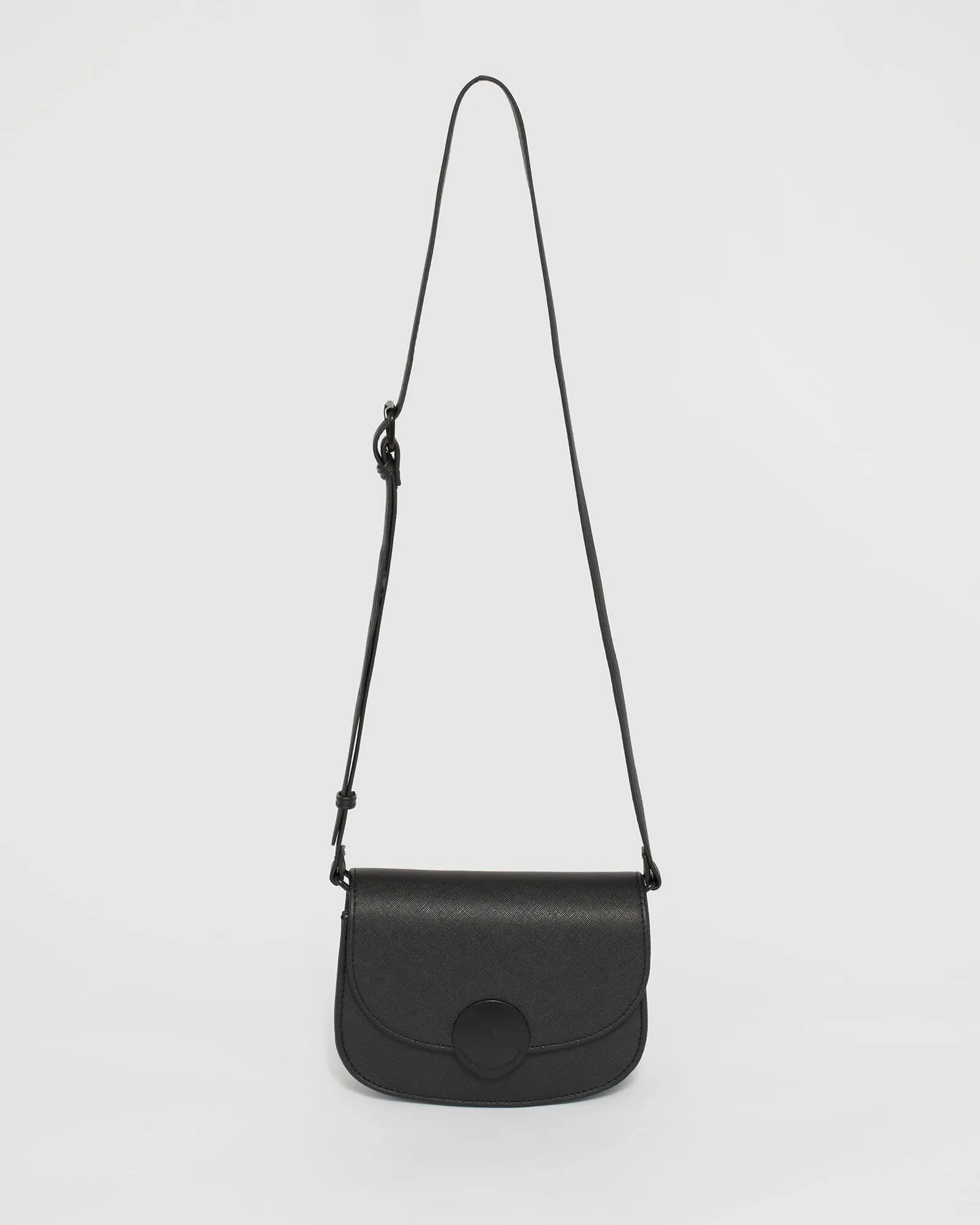 Black Avery Saddle Bag