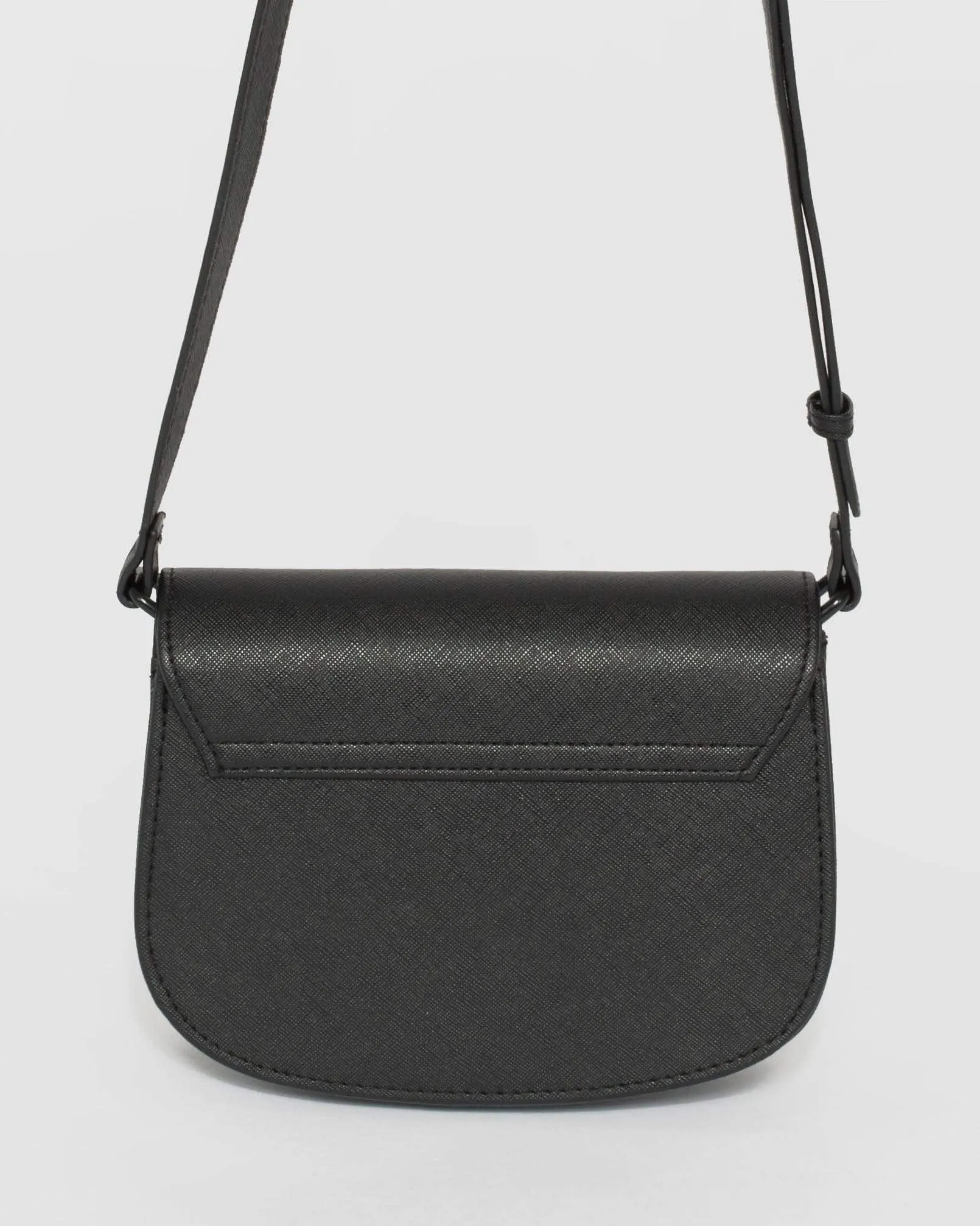 Black Avery Saddle Bag