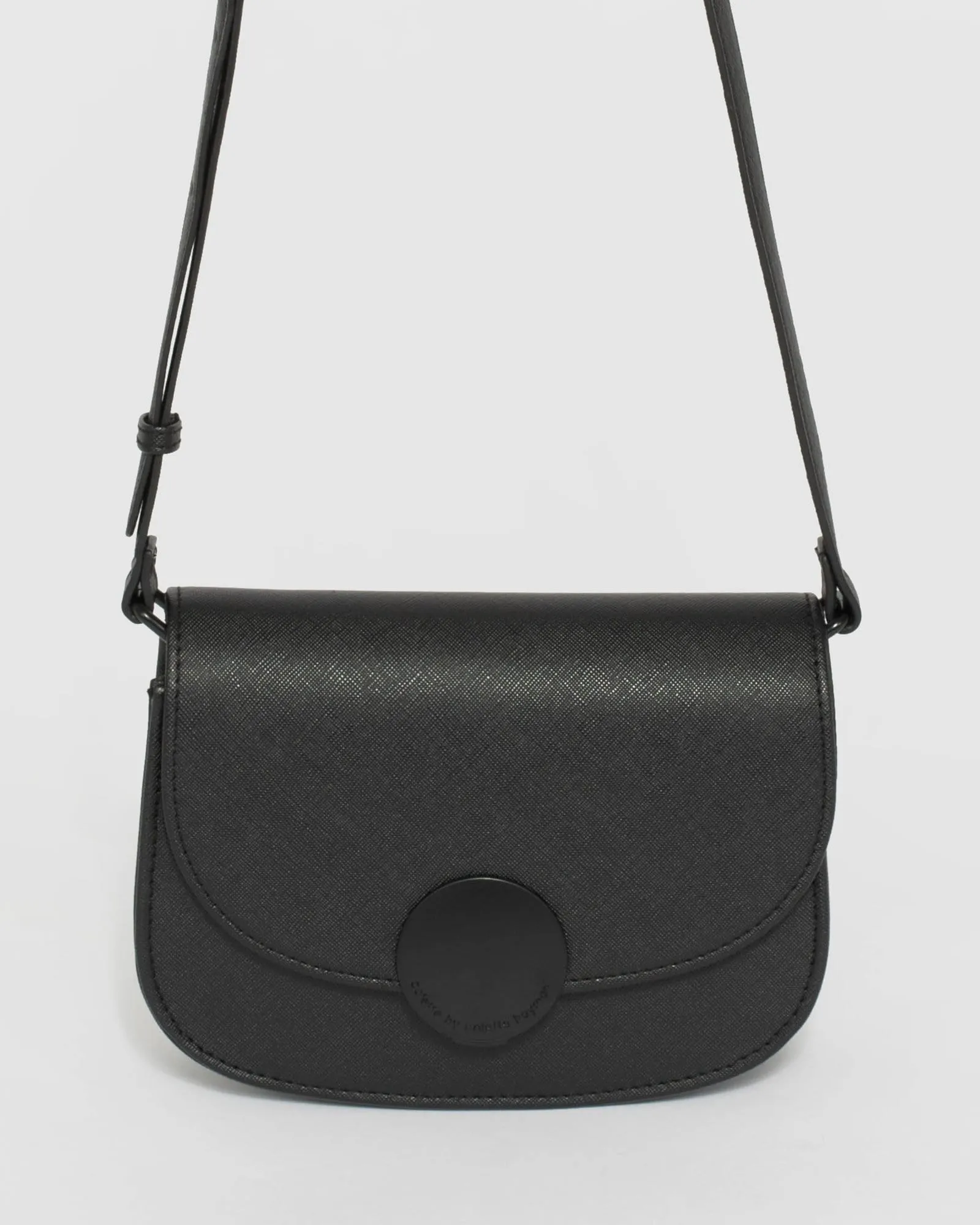 Black Avery Saddle Bag