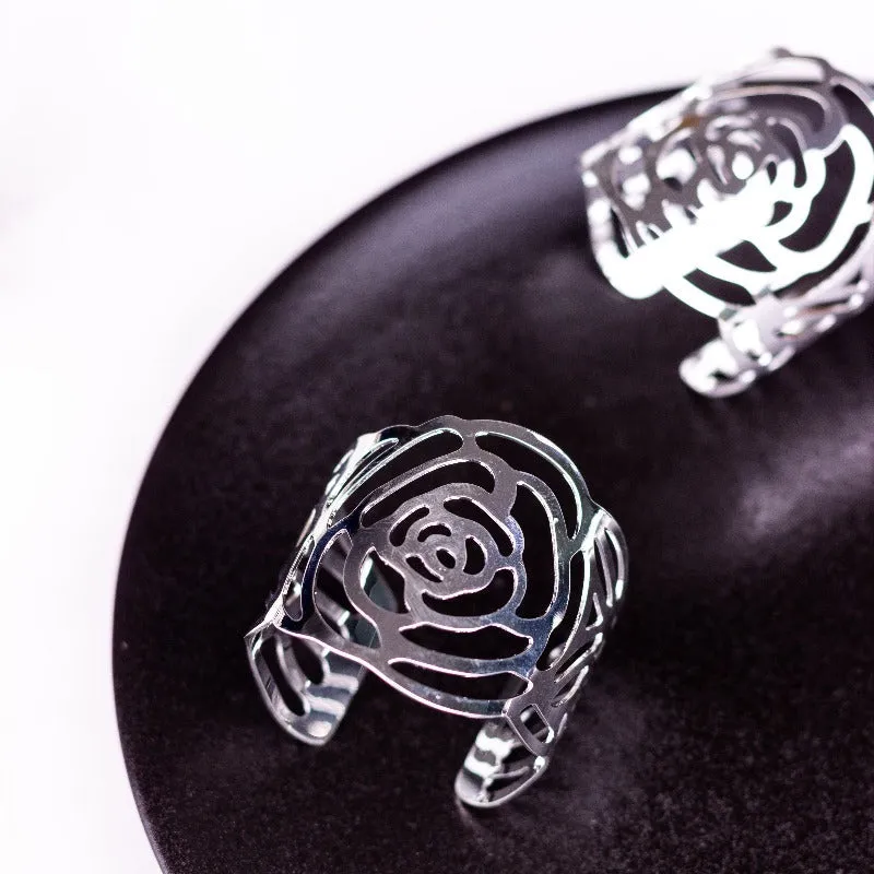 Blossom Silver Napkin Rings (Set of 6)