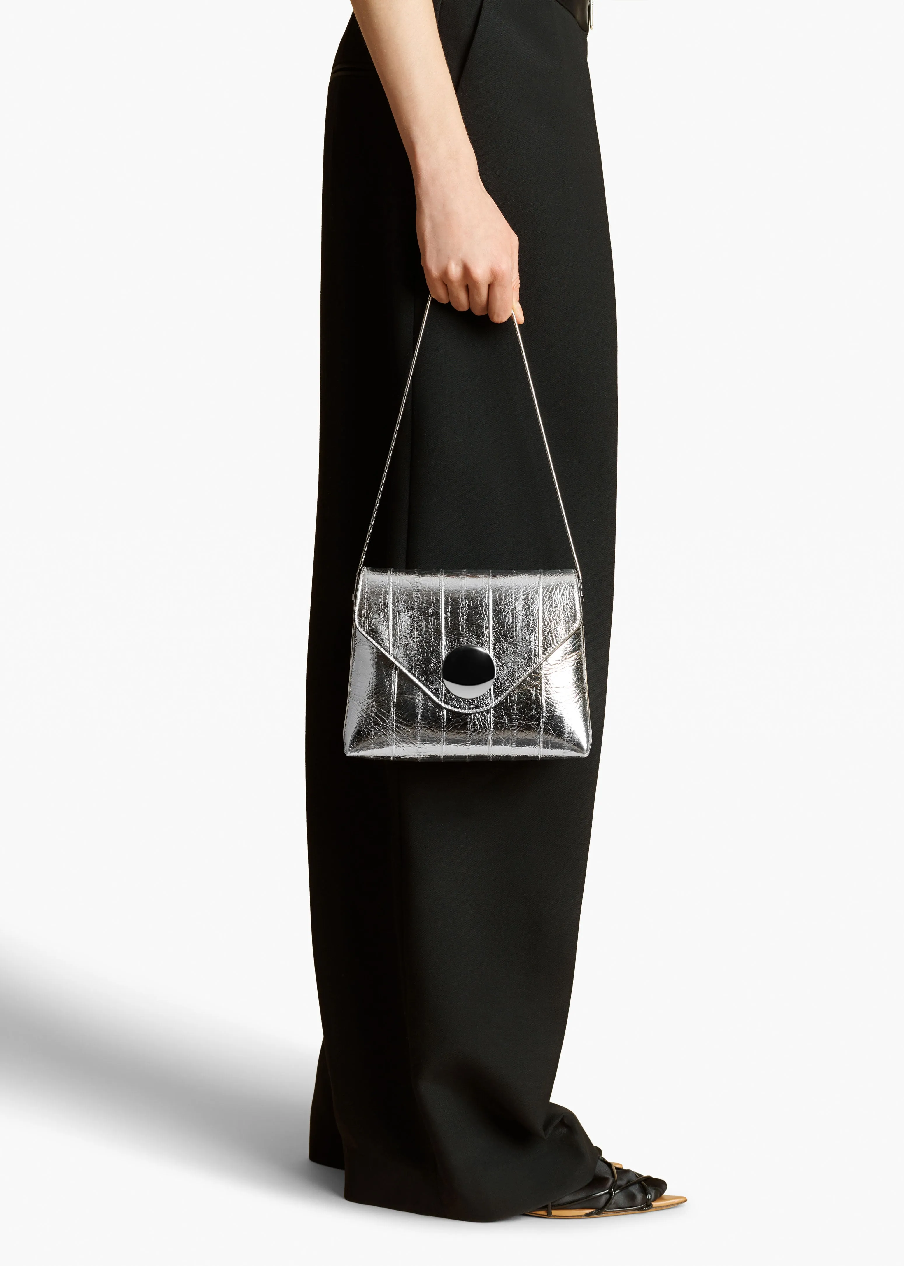 Bobbi Bag in Silver Eel Leather
