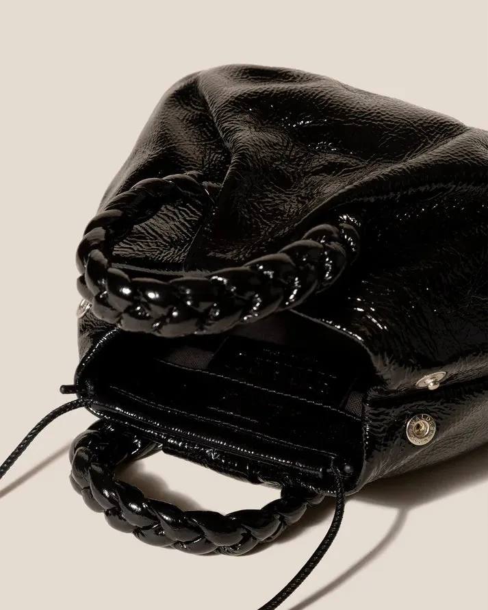 Bombon Handbag - Crinkled Glossy Black