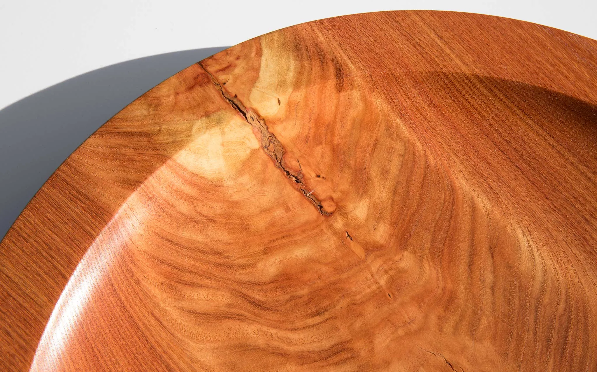 Bruce Perlmutter Hand Lathed Locust Wood Platter