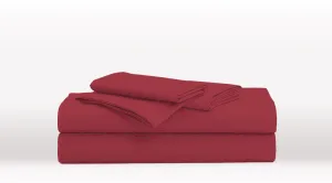 Burgundy King Single Size Classic Sheet Set