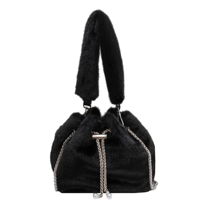 Chain Messenger Portable Bucket Bag
