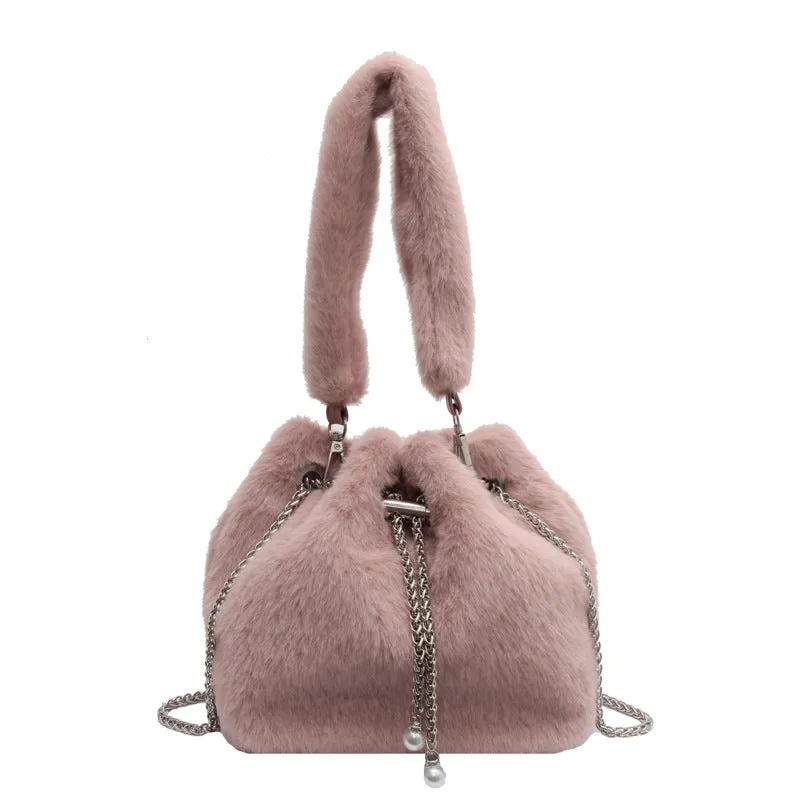 Chain Messenger Portable Bucket Bag