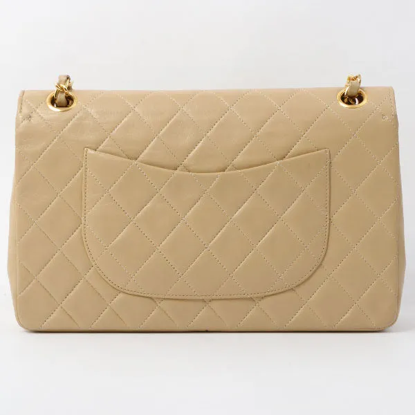 Chanel 1990 Made Straight Flap Matelasse Plate Chain Bag