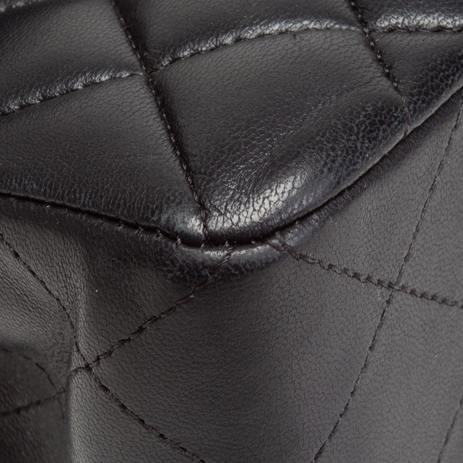 CHANEL Small Lambskin Double Flap Shoulder Bag - Black