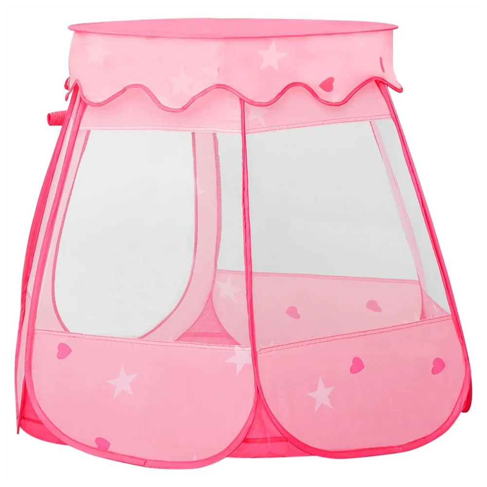 Children Play Tent with 250 Balls Pink 102x102x82 cm