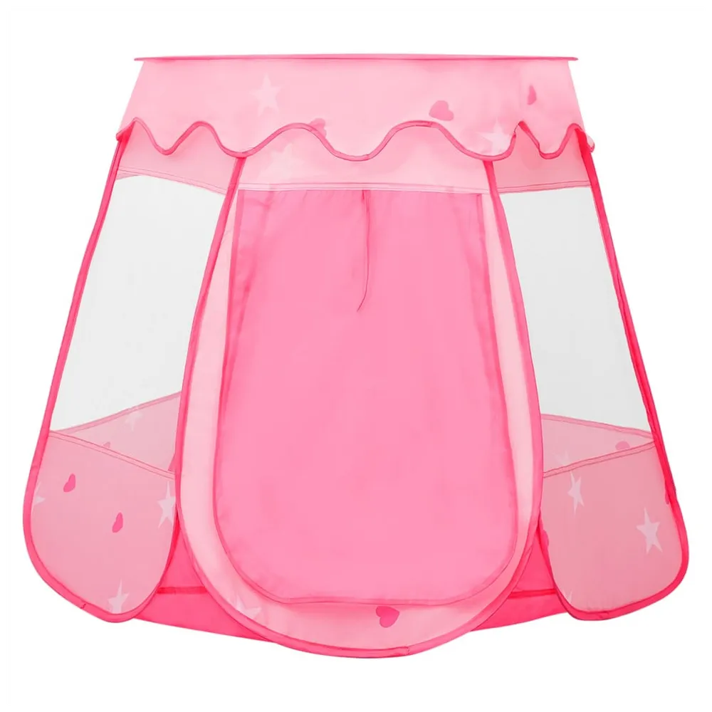 Children Play Tent with 250 Balls Pink 102x102x82 cm