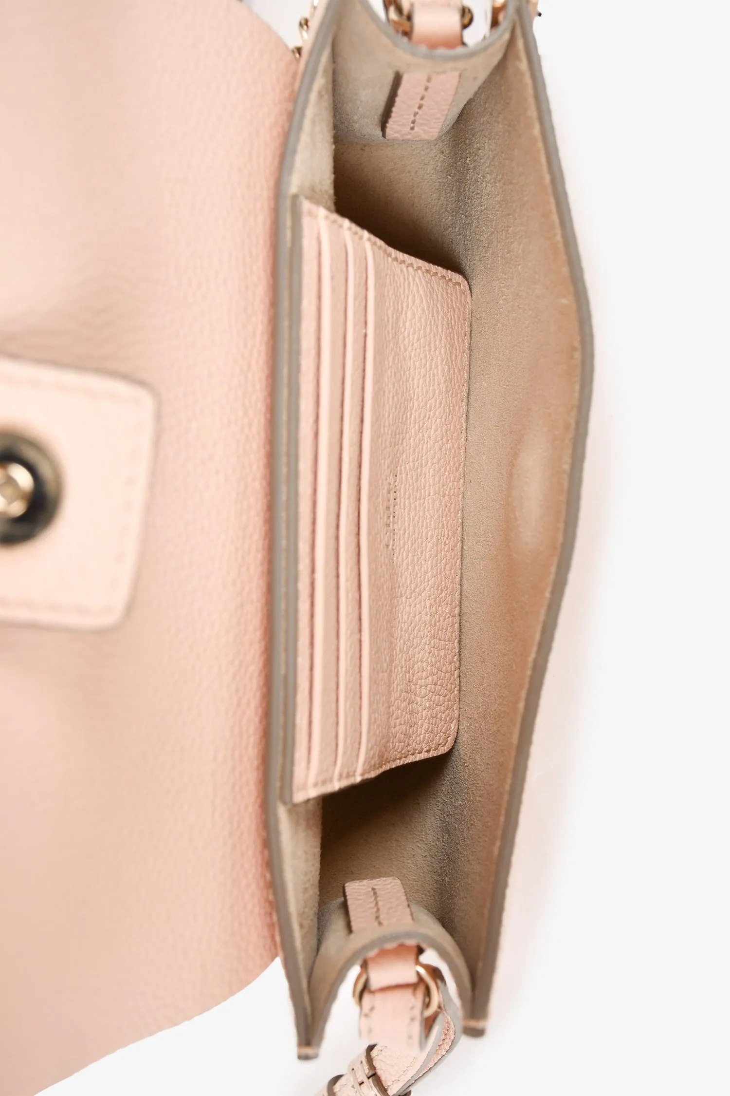 Chloe 2017 Pink Leather Faye Mini Crossbody Bag