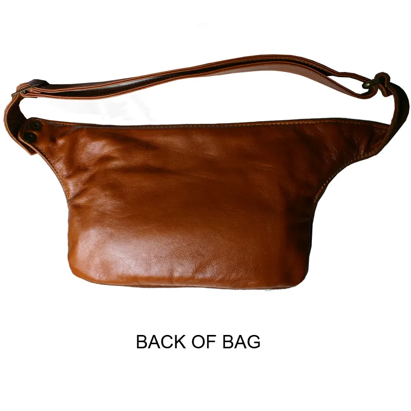 Cognac Suede & Leather Fanny Pack