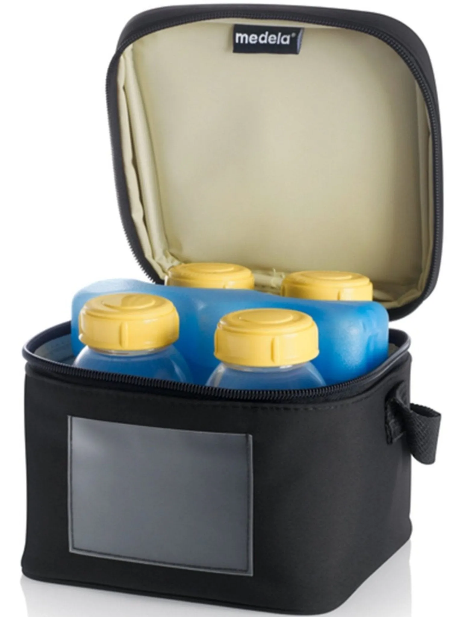 Cooler Bag with Four Breast-Milk Bottles