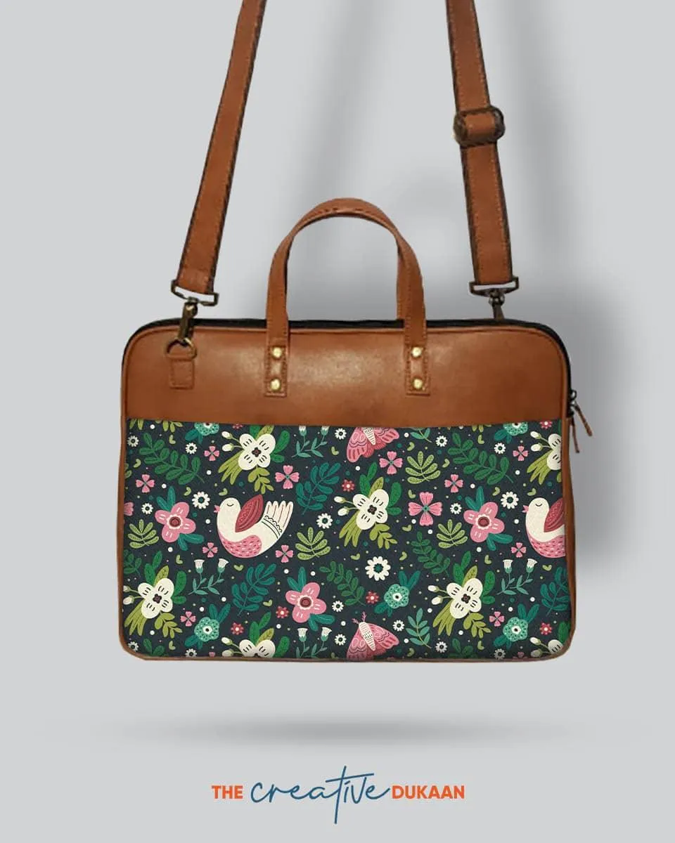 Cute Bird - The Vegan Leather Laptop Bag