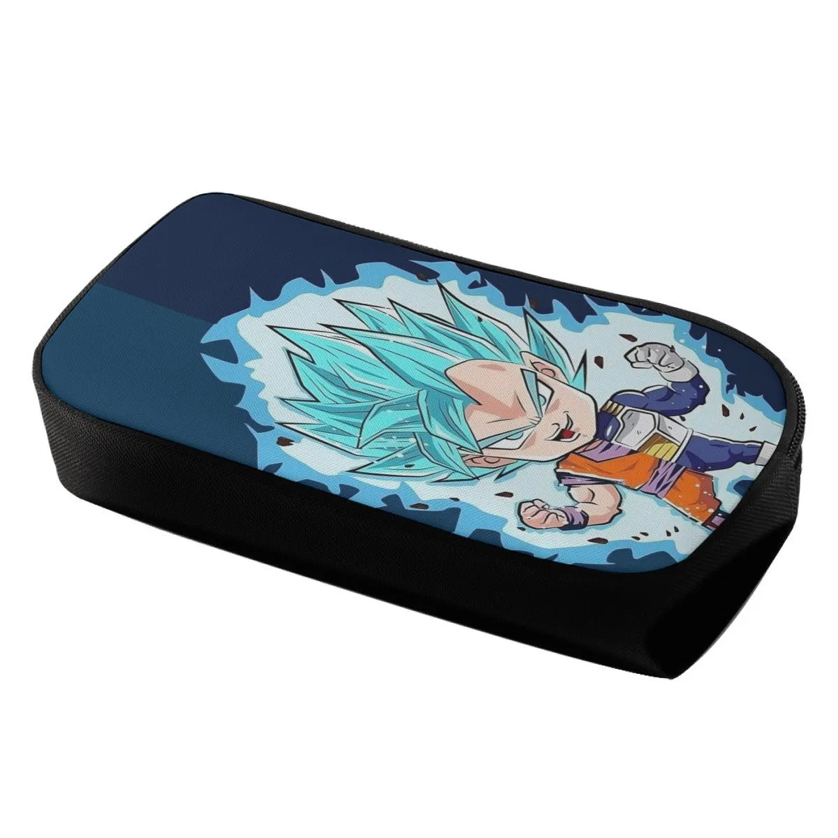 DBZ Goku Vegeta SSGSS God Blue Super Saiyan Chibi Sketch Pencil Bag
