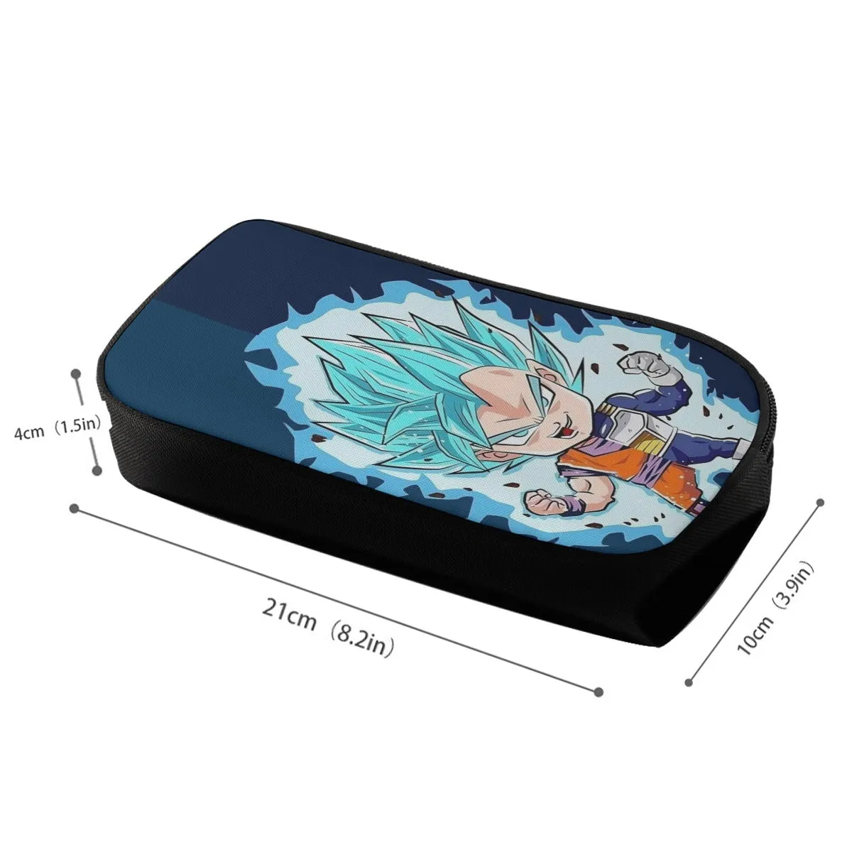 DBZ Goku Vegeta SSGSS God Blue Super Saiyan Chibi Sketch Pencil Bag