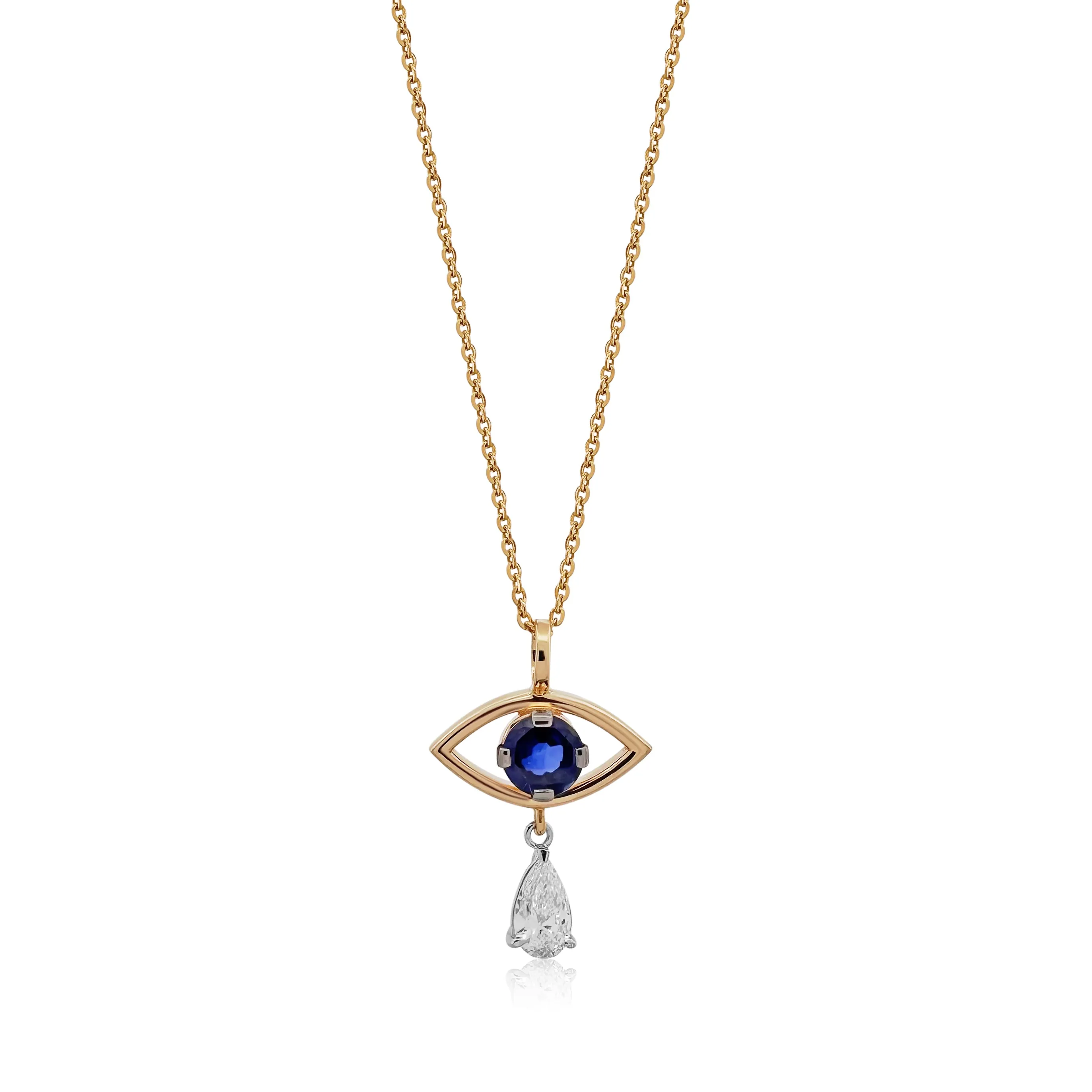 Diamond Evil Eye Pendant 1.58 carats TW