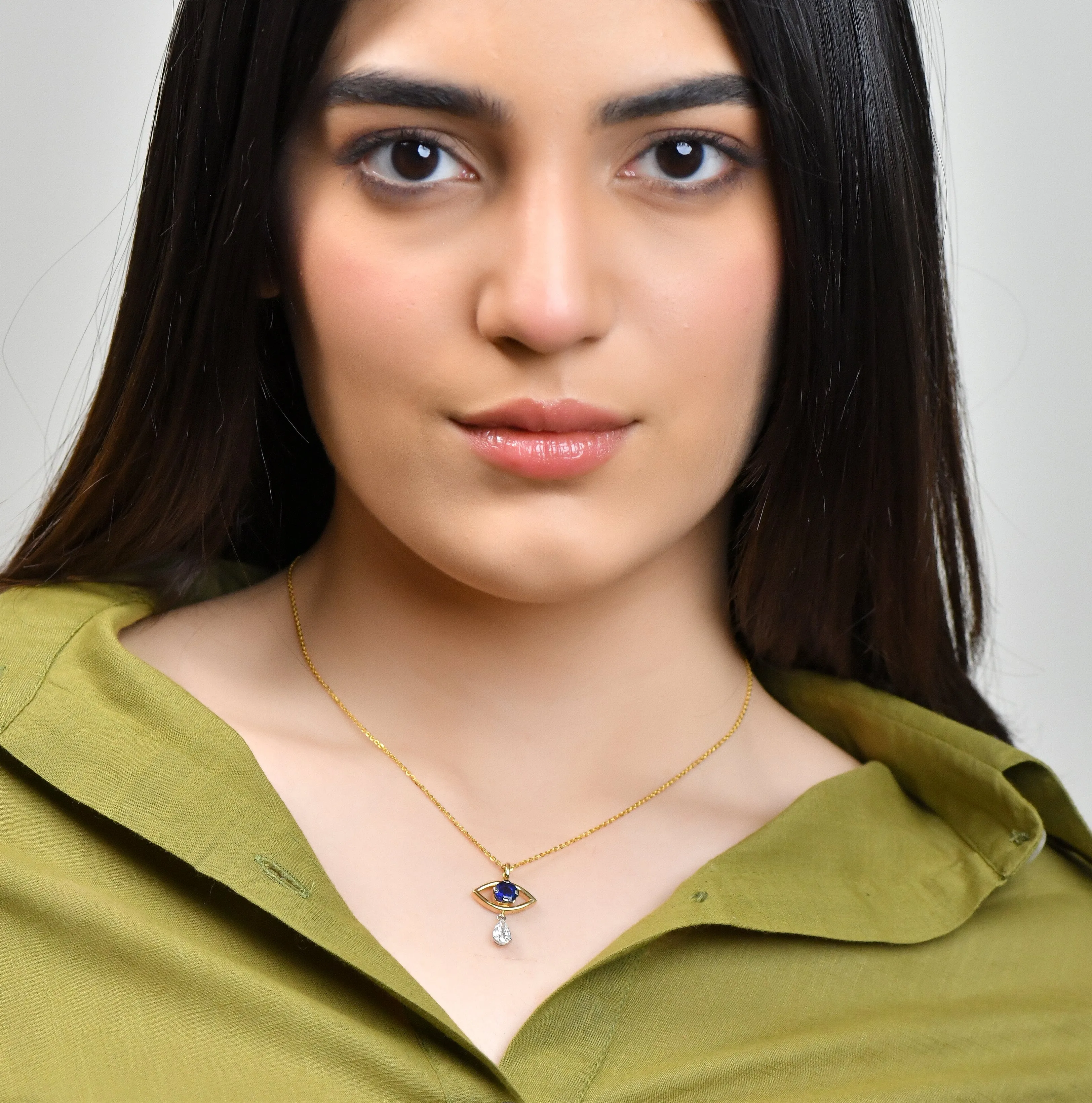 Diamond Evil Eye Pendant 1.58 carats TW