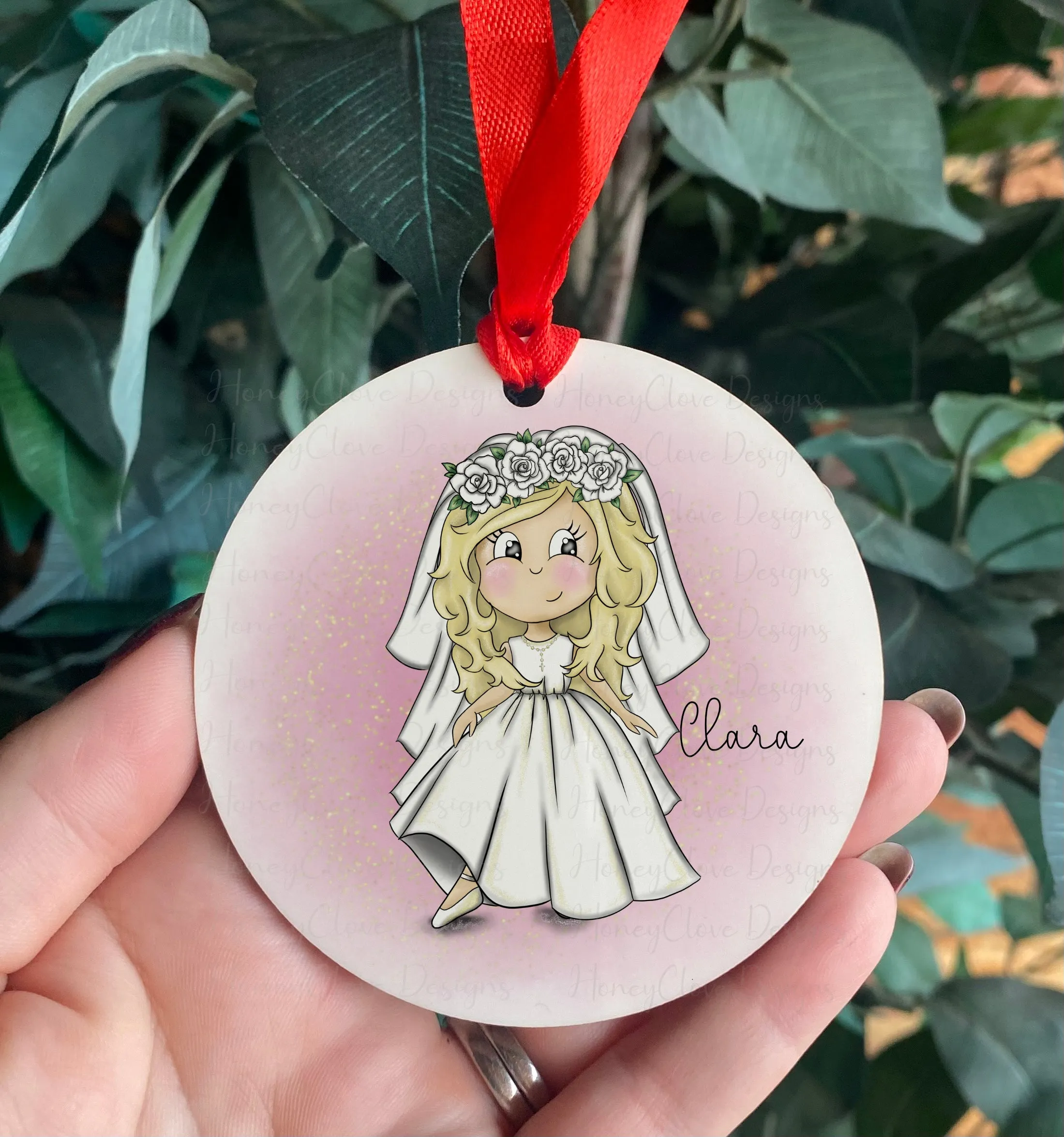 First Communion Cute Cartoon girl Hanging decoration