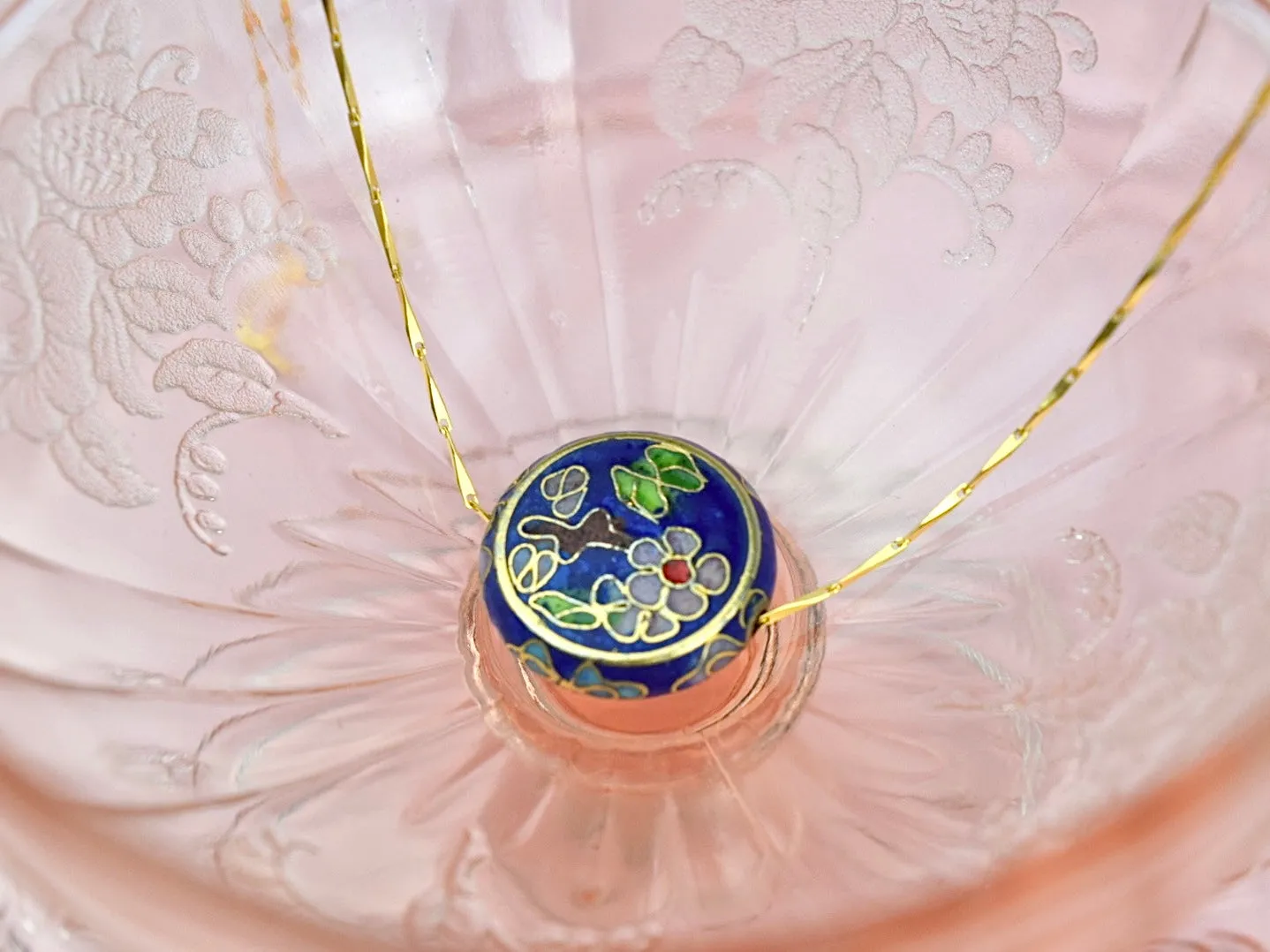 Fleur Solange Necklace - Bleu