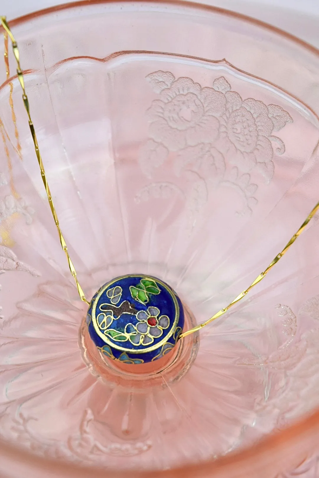 Fleur Solange Necklace - Bleu