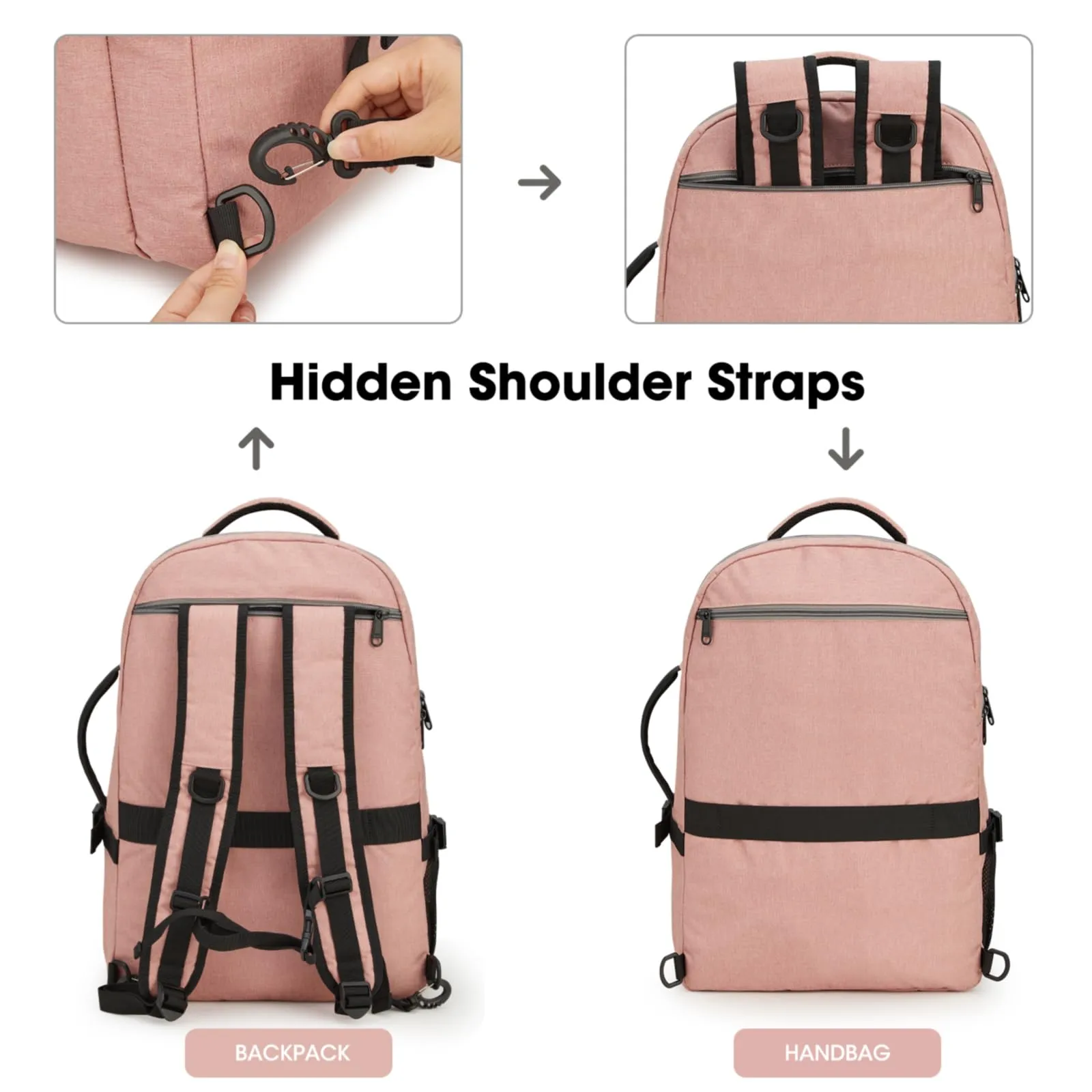 G4Free 40l Carry On Waterproof  Travel Backpack For Women Men
