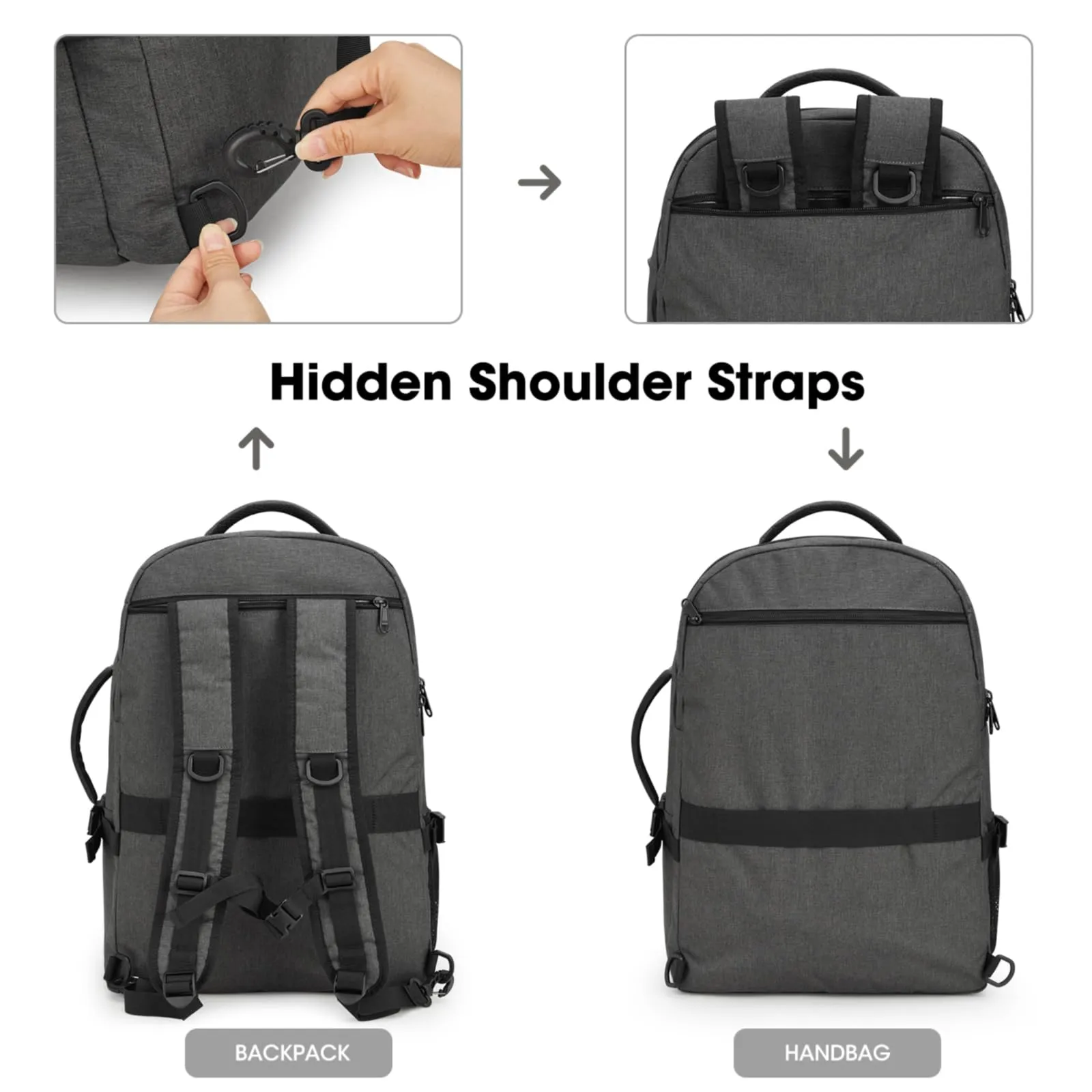 G4Free 40l Carry On Waterproof  Travel Backpack For Women Men