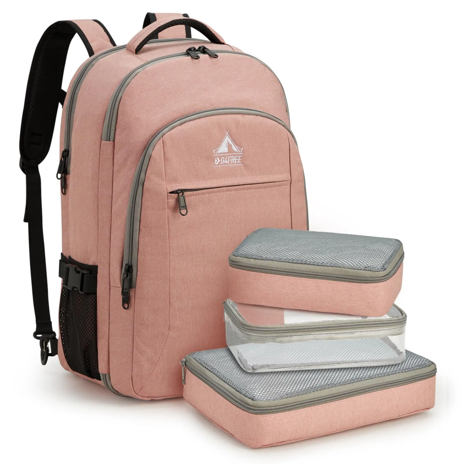 G4Free 40l Carry On Waterproof  Travel Backpack For Women Men