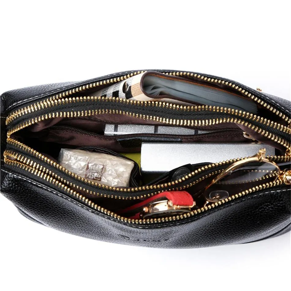 High quality Soft Leather Small Tote Handbags Women Shoulder Bags Crossbody Bags