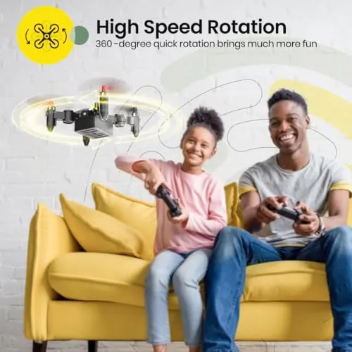 Holy Stone HS190 Drone for Kids, Mini Drone with One-Key Takeoff/Landing, 3D Flip, 3 Speeds and Auto Hovering, Gifts Toys for Boys and Girls, Red