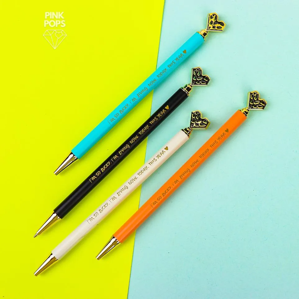 I'm lucky Heart Pencils