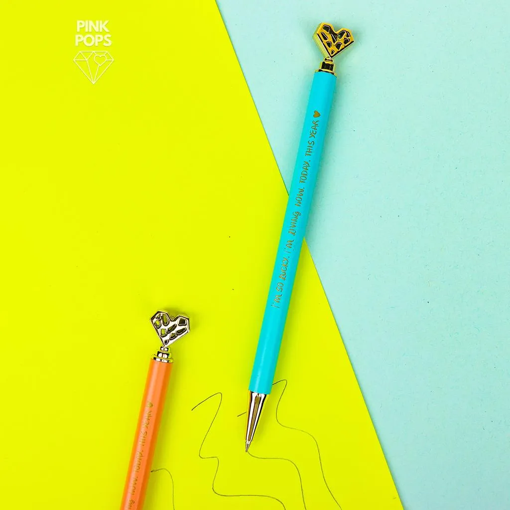 I'm lucky Heart Pencils