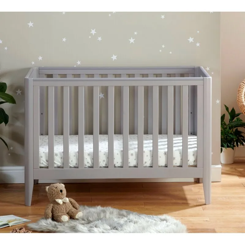 Iris Mini Cot Bed - Grey