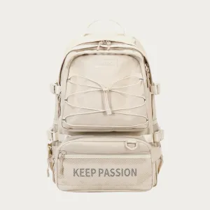 KEEP PASSION School Backpack for Teen College with Detachable Waist Pack