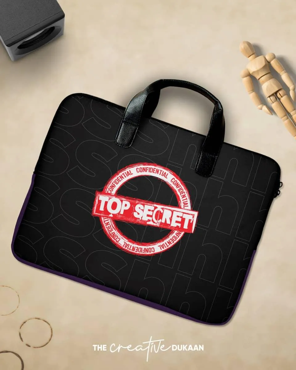 Keeping Secret Safe - Funny & Quirky Laptop Sleeve Bag